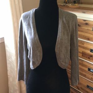 Soft gray shrug